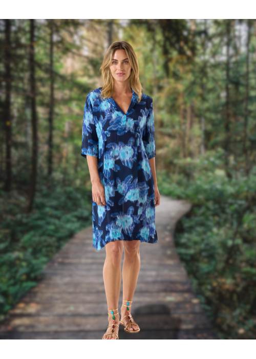 One Season | Jazz Cyprus Navy | Viscose | Navy